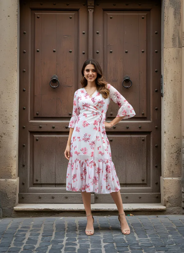 Fancy_White_floral_Printed_dress
