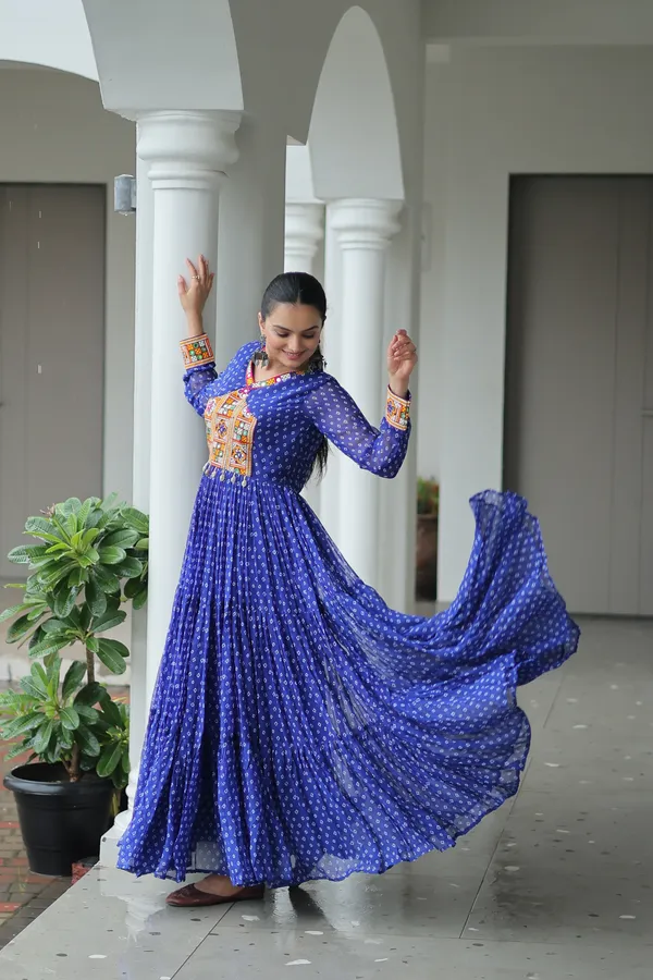 Royal_Blue_Cotton_Anarkali_Gown_For_Women
