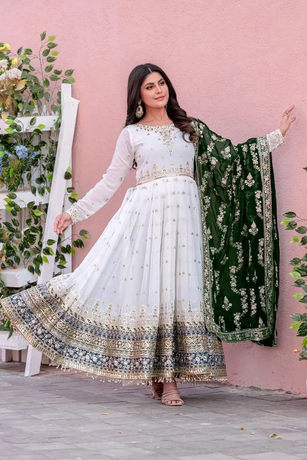 Black_And_White_Dupatta_Cotton_Anarkali_Suit_Set_For_Women_Pack_Of_2