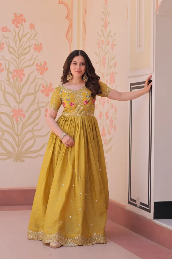 Premium_Designer_Readymade_Gown_Collection_Gold_Crush_Zari_Sequins-work_with_Multi_Thread_Embroidery.