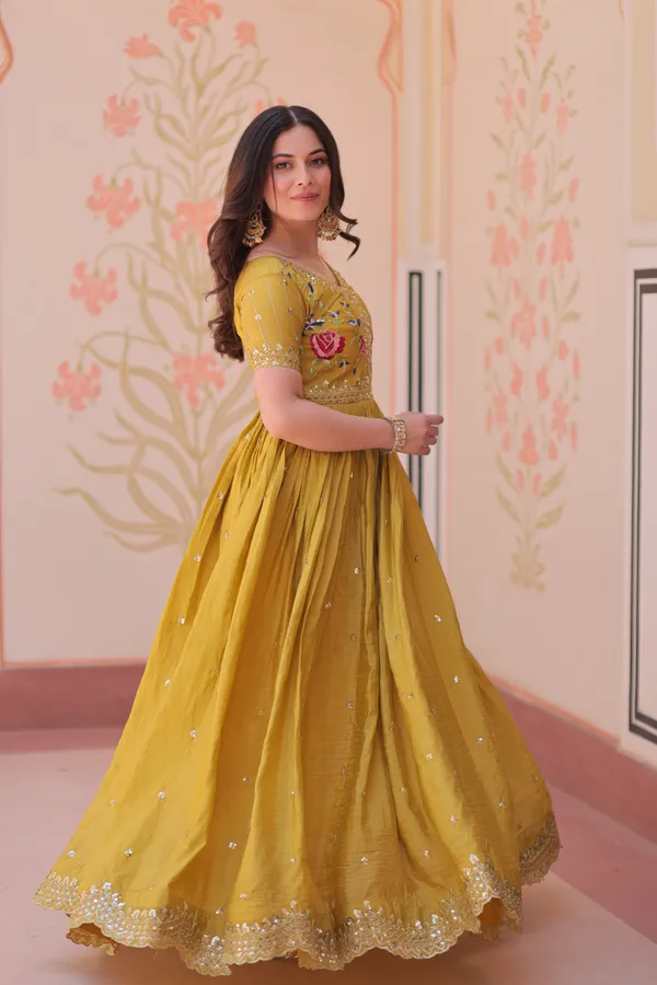 Premium_Designer_Readymade_Gown_Collection_Gold_Crush_Zari_Sequins-work_with_Multi_Thread_Embroidery.
