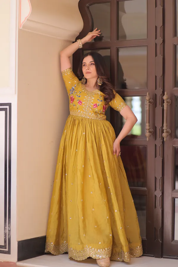 Premium_Designer_Readymade_Gown_Collection_Gold_Crush_Zari_Sequins-work_with_Multi_Thread_Embroidery.