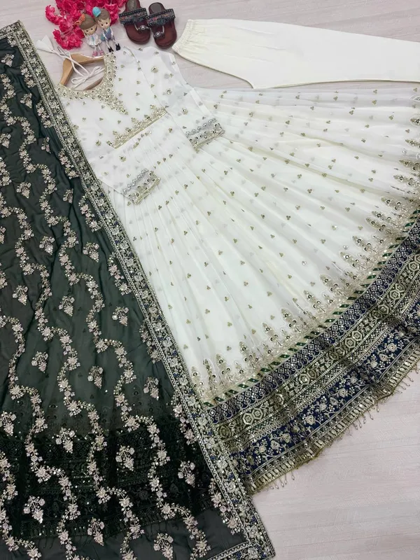 Black_And_White_Dupatta_Cotton_Anarkali_Suit_Set_For_Women_Pack_Of_2