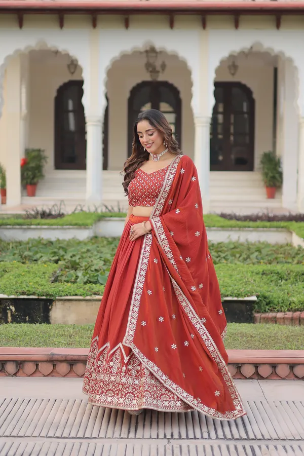 Red_Cotton_Lehenga_Choli_For_Women