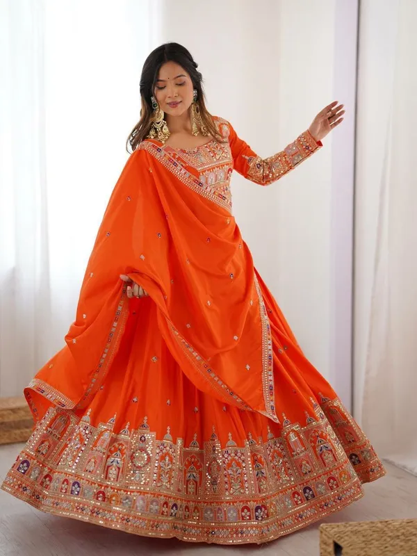 Taaj—_"Elegant_Embroidered_Sequence_Designer_Lahenga_Choli_With_Dupatta