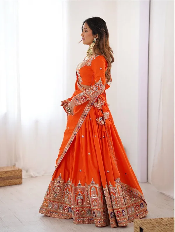 Taaj—_"Elegant_Embroidered_Sequence_Designer_Lahenga_Choli_With_Dupatta