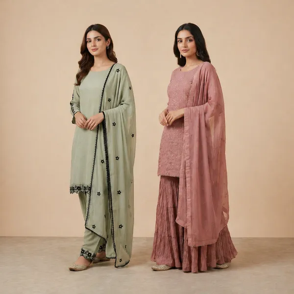 Dusty_Rose_And_Cream_Cotton_Suit_Set_And_Co_Ord_Set_For_Women_Pack_Of_2