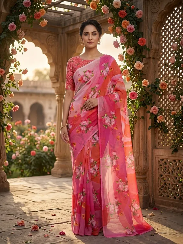 Pink_Georgette_Premium_And_Elegant_Saree_For_Women