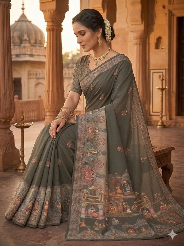 Grey_Georgette_Premium_And_Elegant_Saree_For_Women
