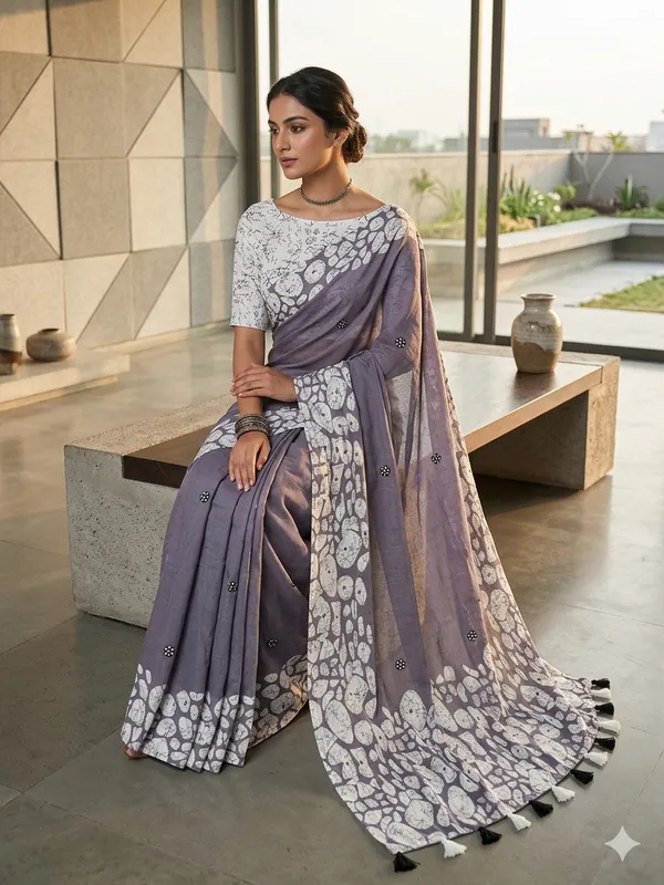 Purple_Pure_Linen_Premium_And_Elegant_Saree_For_Women