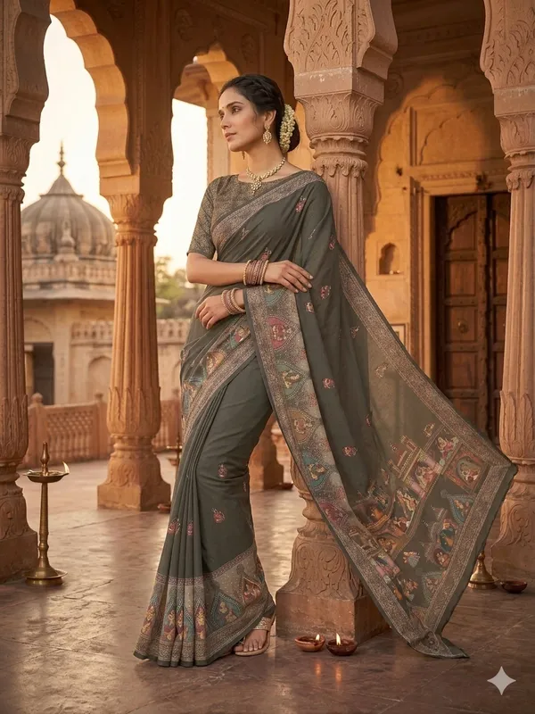 Grey_Georgette_Premium_And_Elegant_Saree_For_Women