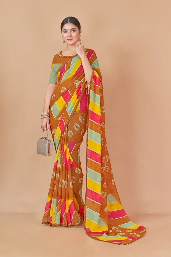 Multicolor_Striped_Saree_With_Geometric_Motifs