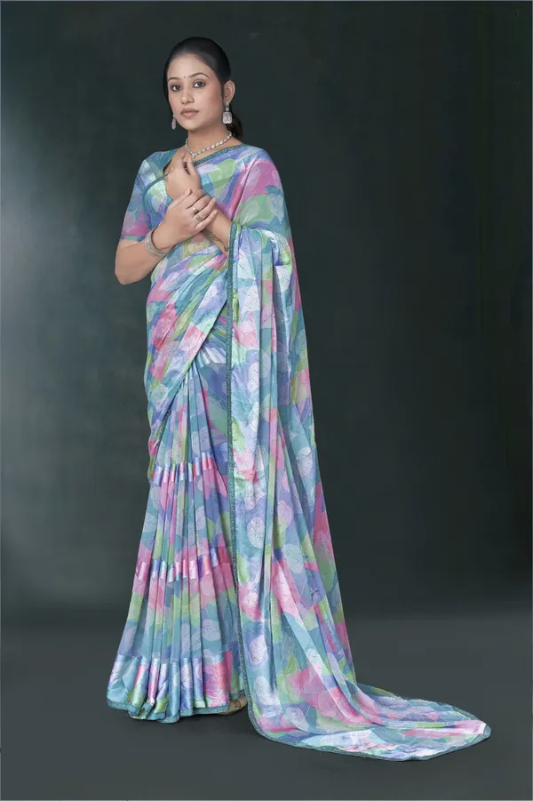 Multicolor_Watercolor_Print_Saree_With_Blouse