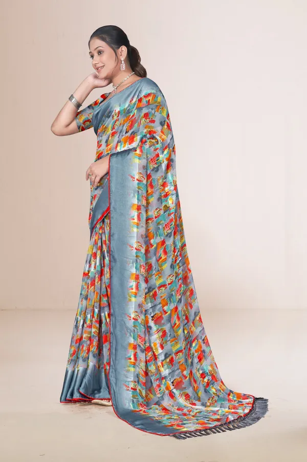 Women_Grey_Floral_Print_Silk_Saree_With_Contrast_Border