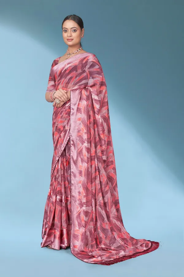 Abstract_Print_Saree_With_Blouse_Piece