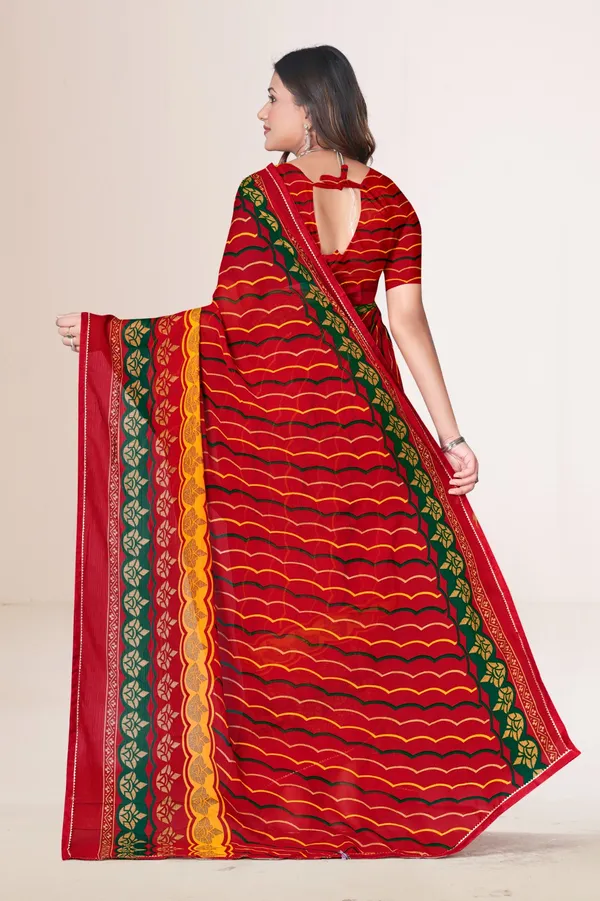 Traditional_Red_Bandhani_Print_Saree_With_Embroidered_Border