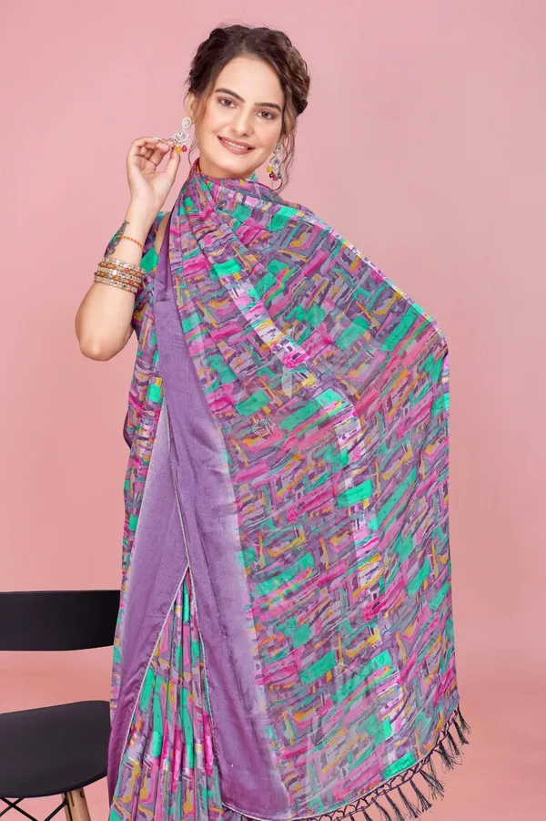 Purple_Abstract_Print_Saree_With_Border