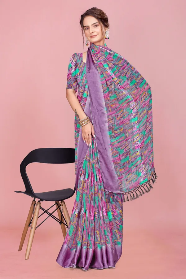 Purple_Abstract_Print_Saree_With_Border