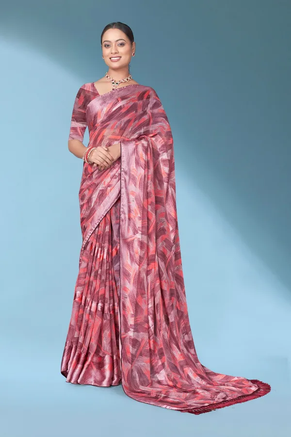 Abstract_Print_Saree_With_Blouse_Piece