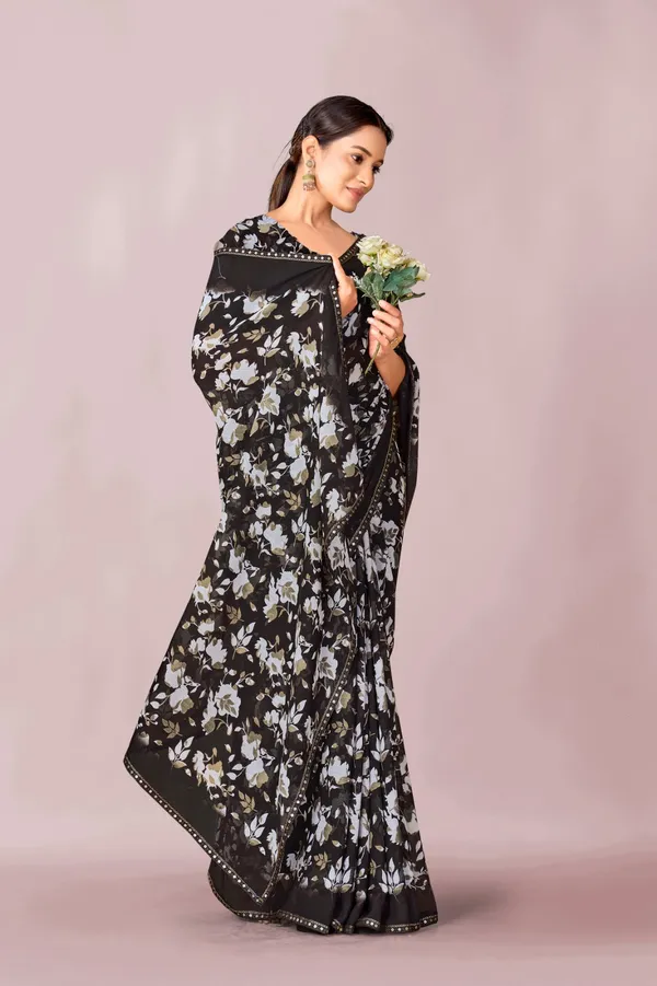 Black_Floral_Print_Saree_With_Embellished_Border