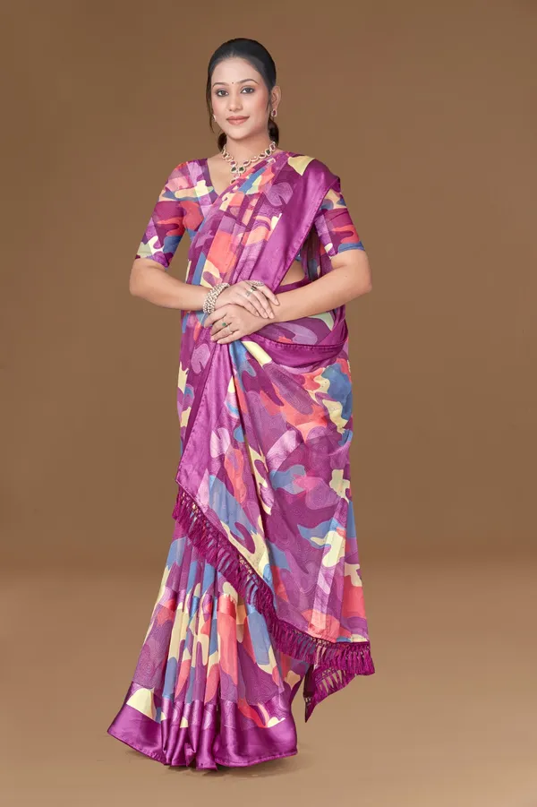 Multicolor_Abstract_Print_Silk_Saree_With_Purple_Border_And_Pallu