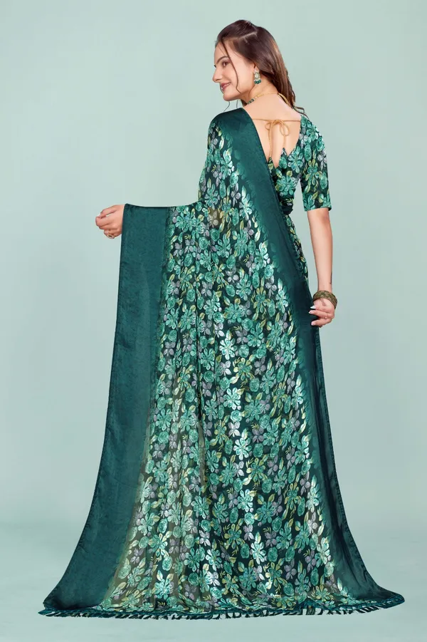 Elegant_Green_Floral_Embroidered_Saree_With_Matching_Blouse