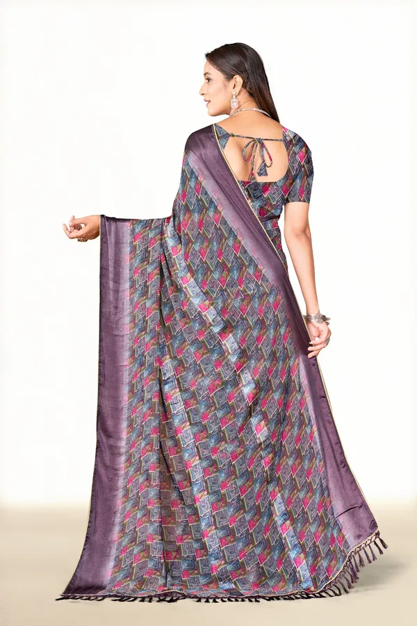 Purple_Digital_Printed_Silk_Saree_With_Geometric_Pattern