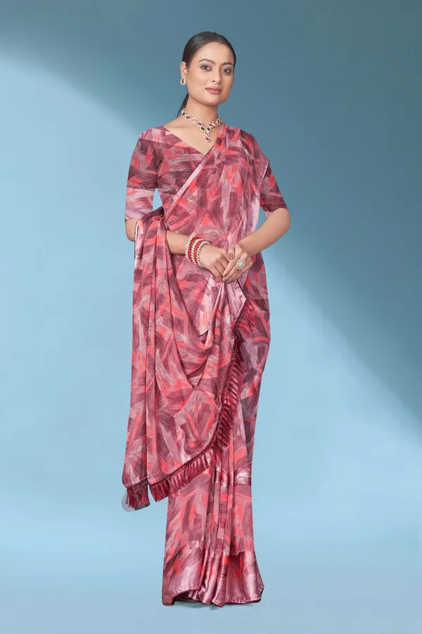 Abstract_Print_Saree_With_Blouse_Piece