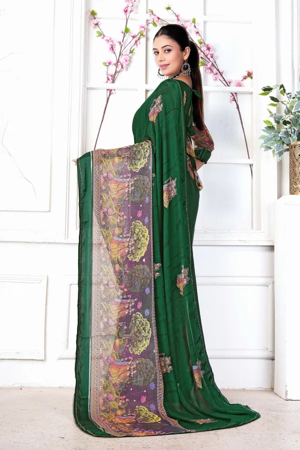 Emerald_Green_Rang_Mahal_Printed_Saree