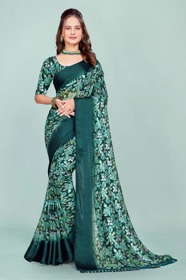 Elegant_Green_Floral_Embroidered_Saree_With_Matching_Blouse