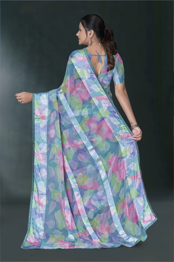 Multicolor_Watercolor_Print_Saree_With_Blouse