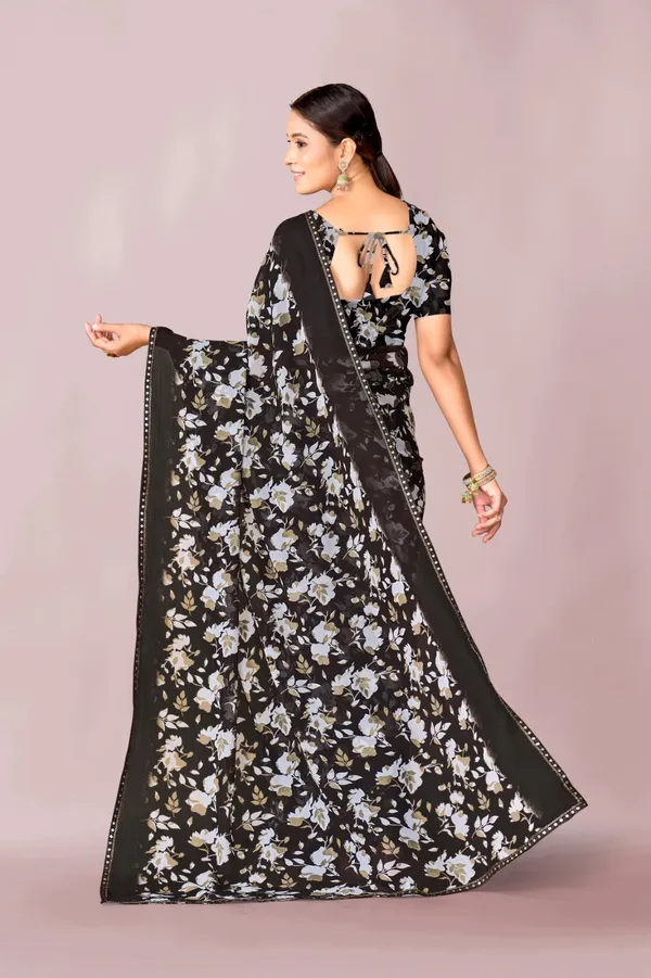 Black_Floral_Print_Saree_With_Embellished_Border