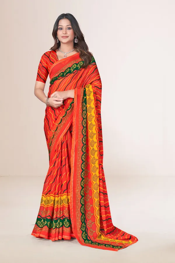 Traditional_Rajasthani_Leheriya_Print_Saree_With_Gotta_Patti_Border