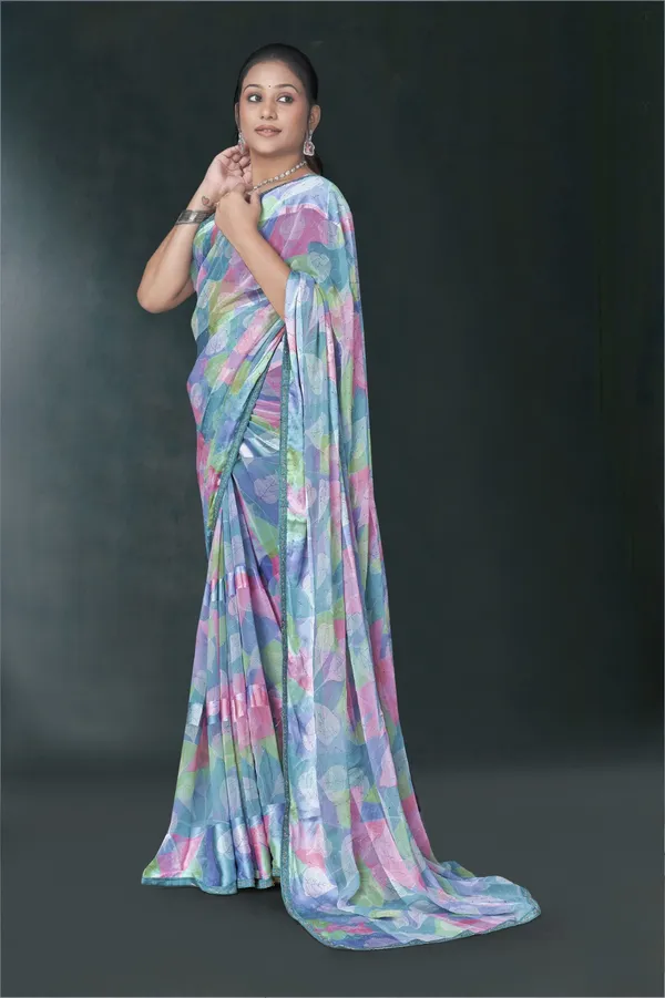 Multicolor_Watercolor_Print_Saree_With_Blouse