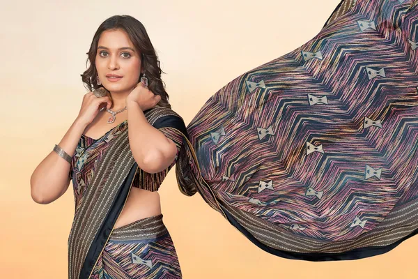 Multicolor_Striped_Saree_With_Embellished_Border