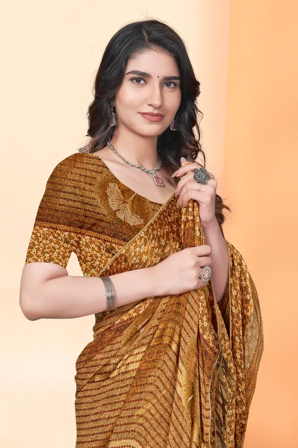 Golden_Sequin_Embellished_Saree_With_Blouse