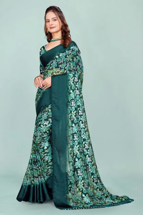 Elegant_Green_Floral_Embroidered_Saree_With_Matching_Blouse