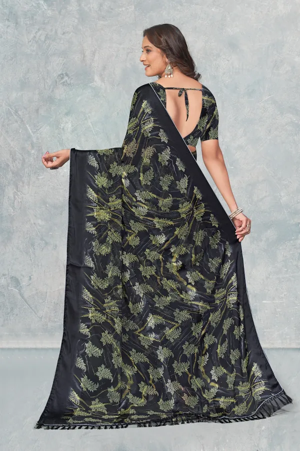 Black_Saree_With_Golden_Floral_Embroidery