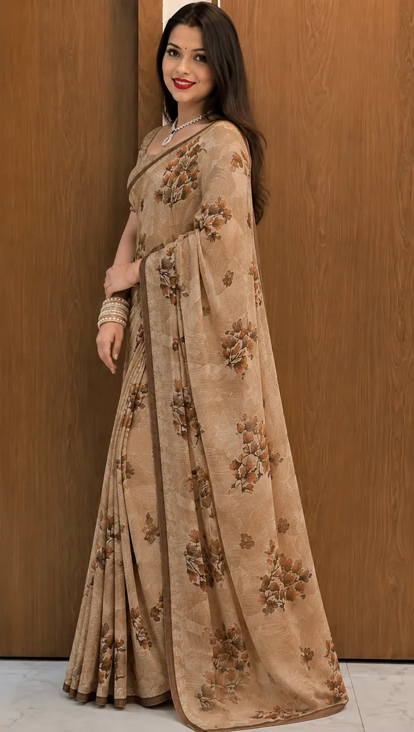 Mocha_Blossom_Saree