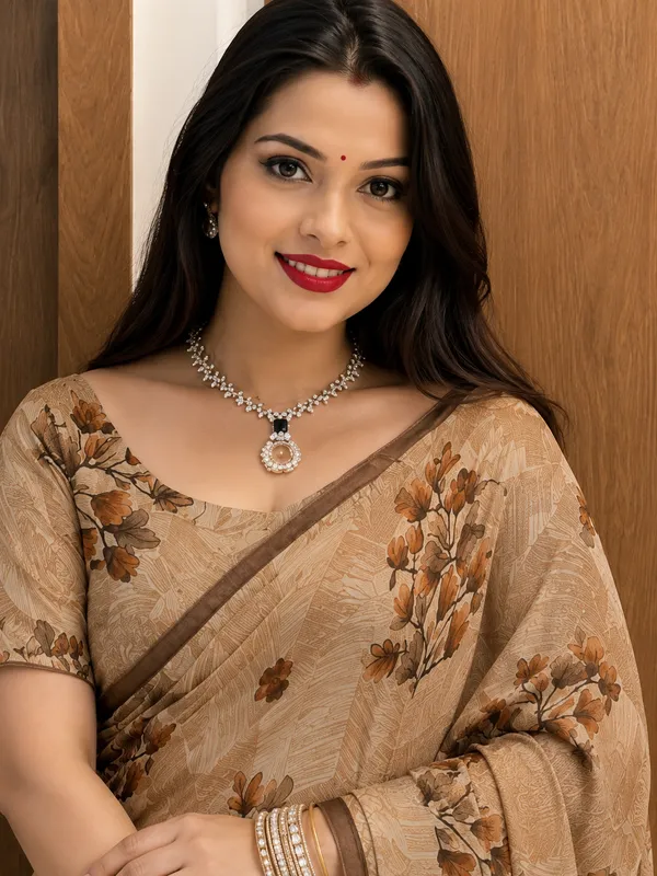 Mocha_Blossom_Saree