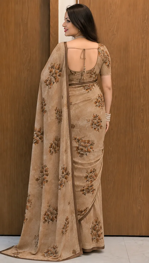 Mocha_Blossom_Saree