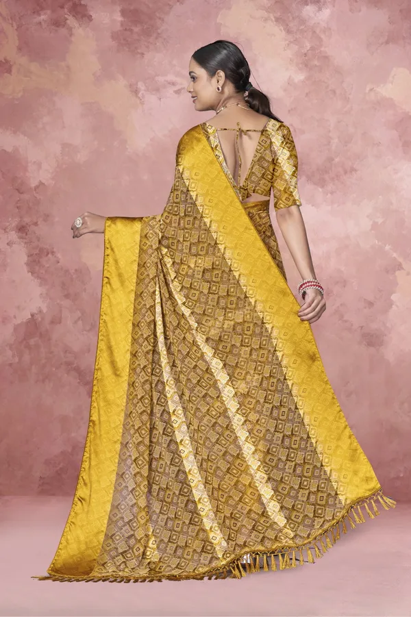 Traditional_Golden_Banarasi_Silk_Saree_With_Sequin_Work