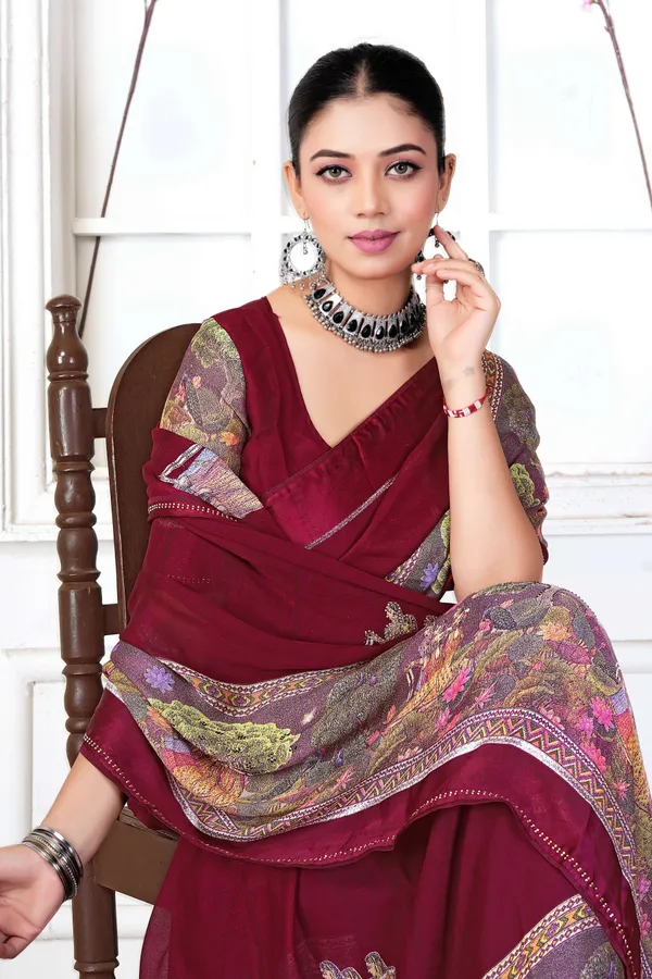 Royal_Maroon_Rang_Mahal_Siroski_Printed_Saree
