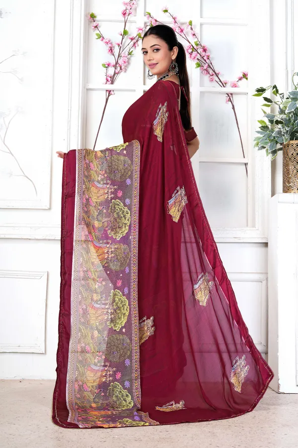 Royal_Maroon_Rang_Mahal_Siroski_Printed_Saree