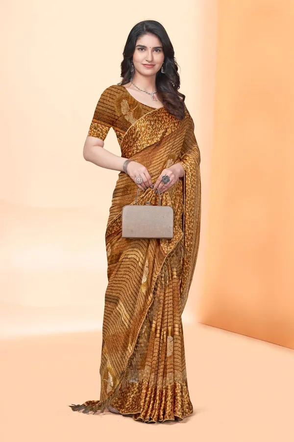 Golden_Sequin_Embellished_Saree_With_Blouse