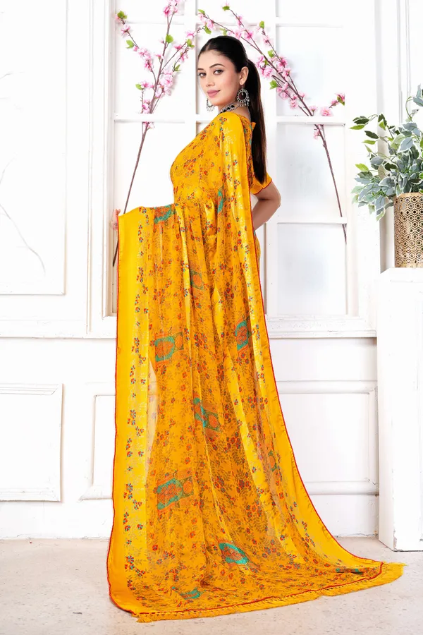 Sunshine_Mustard_Floral_Print_Saree