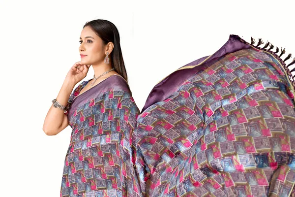 Purple_Digital_Printed_Silk_Saree_With_Geometric_Pattern