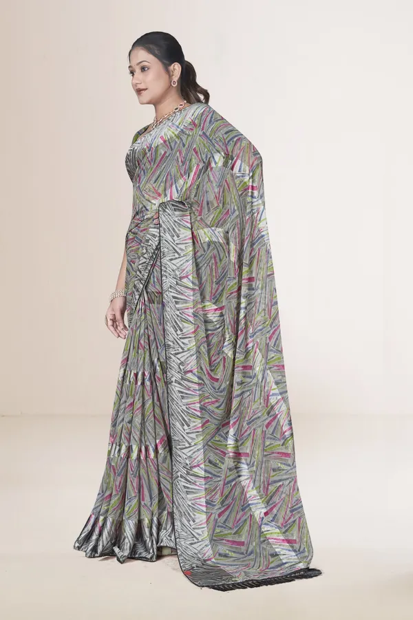 Multicolor_Abstract_Print_Saree_With_Black_Border_And_Tassel_Detail