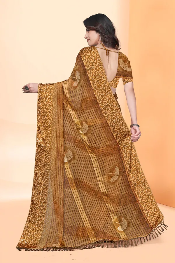 Golden_Sequin_Embellished_Saree_With_Blouse