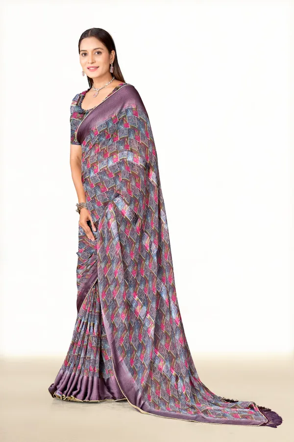 Purple_Digital_Printed_Silk_Saree_With_Geometric_Pattern